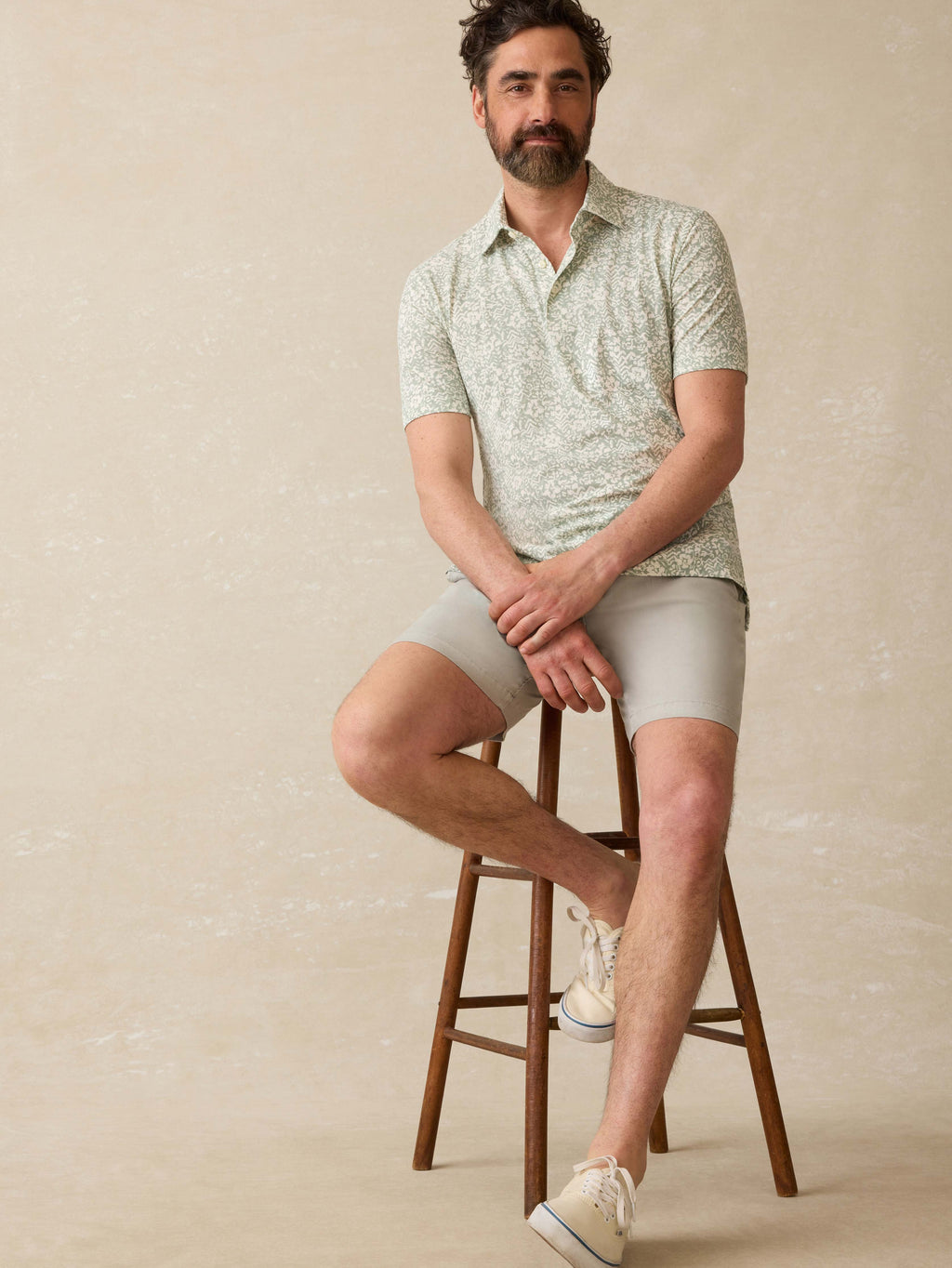 Short-Sleeve Movementâ„?Pique Polo - Dusty Sage Hilo