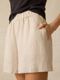 Laguna Linen Bayview Short - Flax