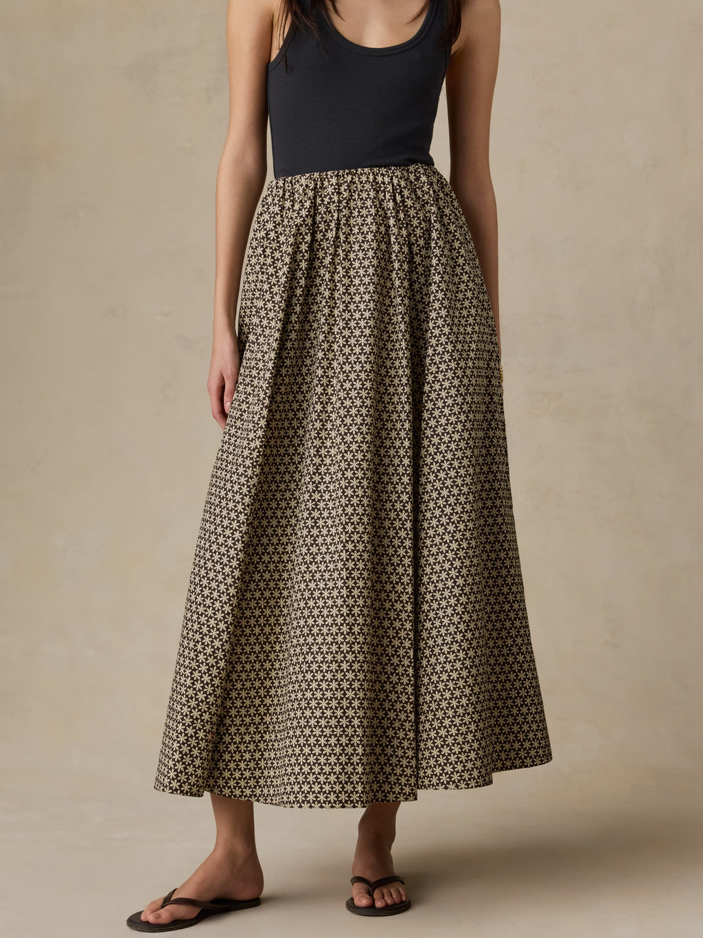 Coastal Poplin Nera Skirt - Bloom Trail Floral
