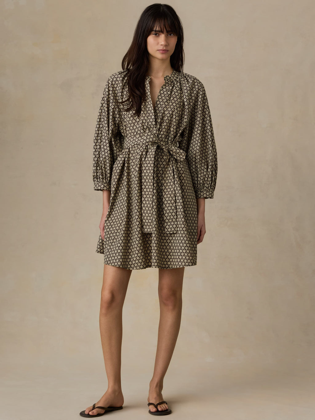 Coastal Poplin Kaia Mini Dress - Bloom Trail Floral