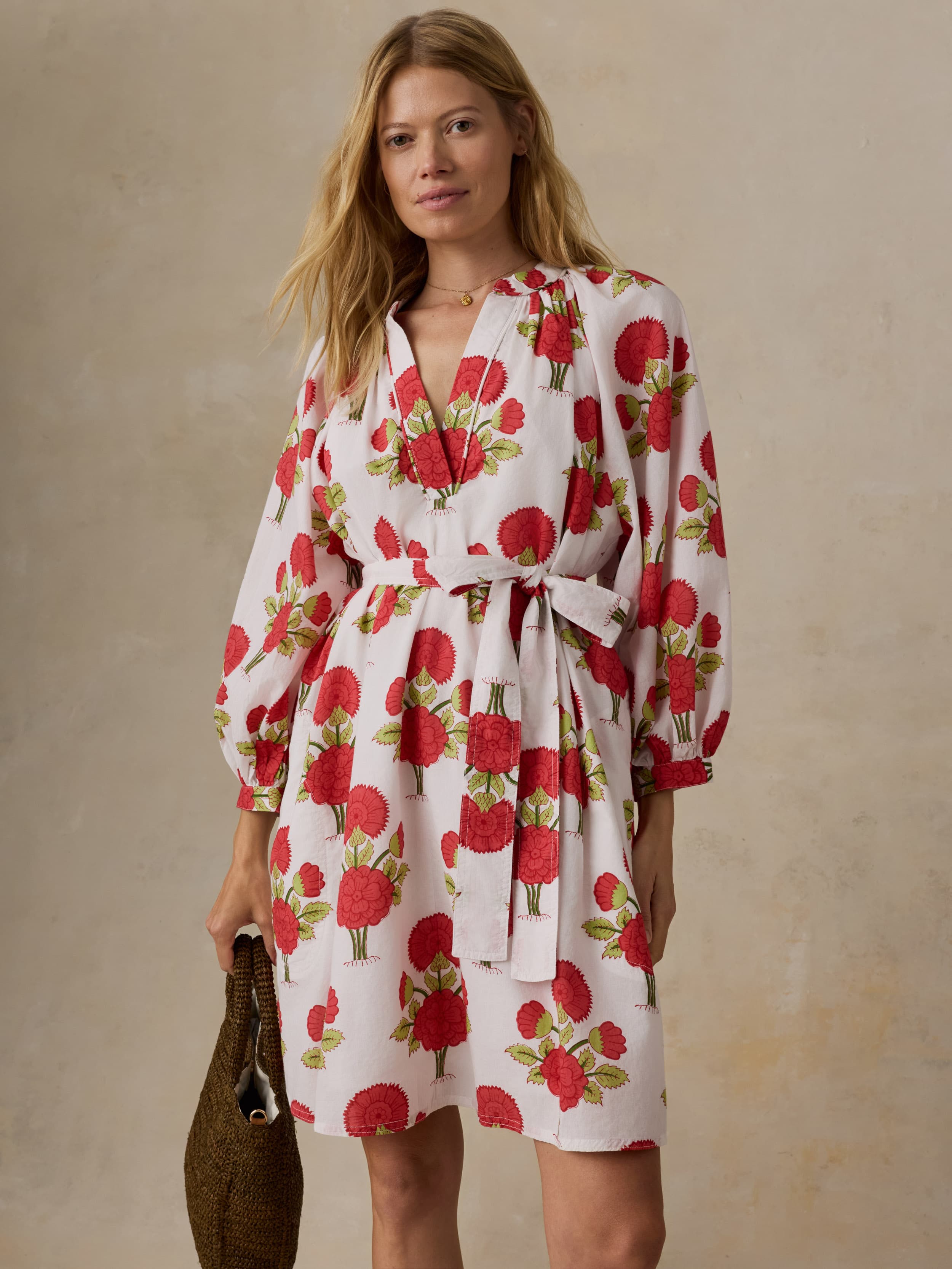 Voile Kaia Mini Dress - Bloom Poem