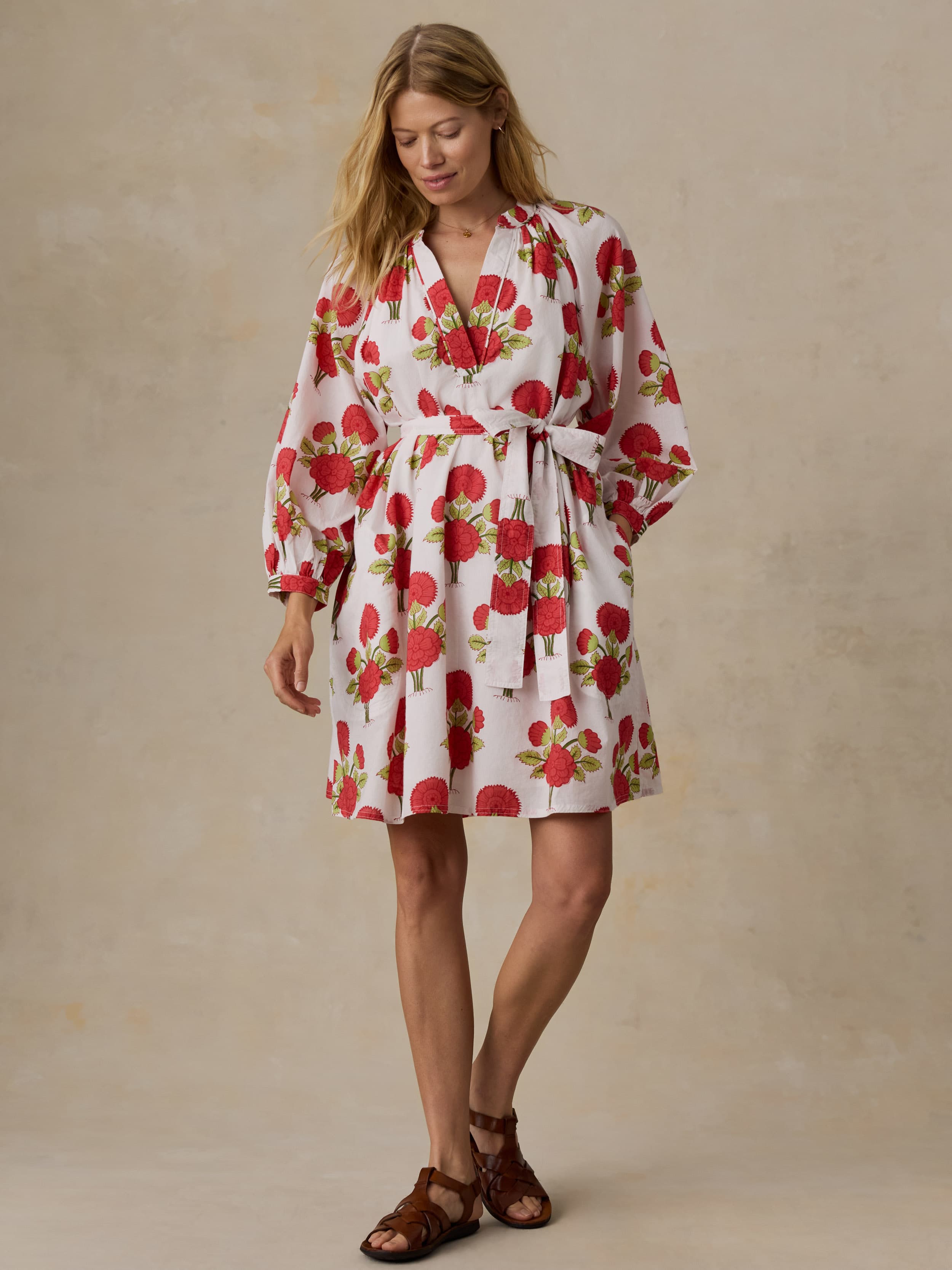 Voile Kaia Mini Dress - Bloom Poem