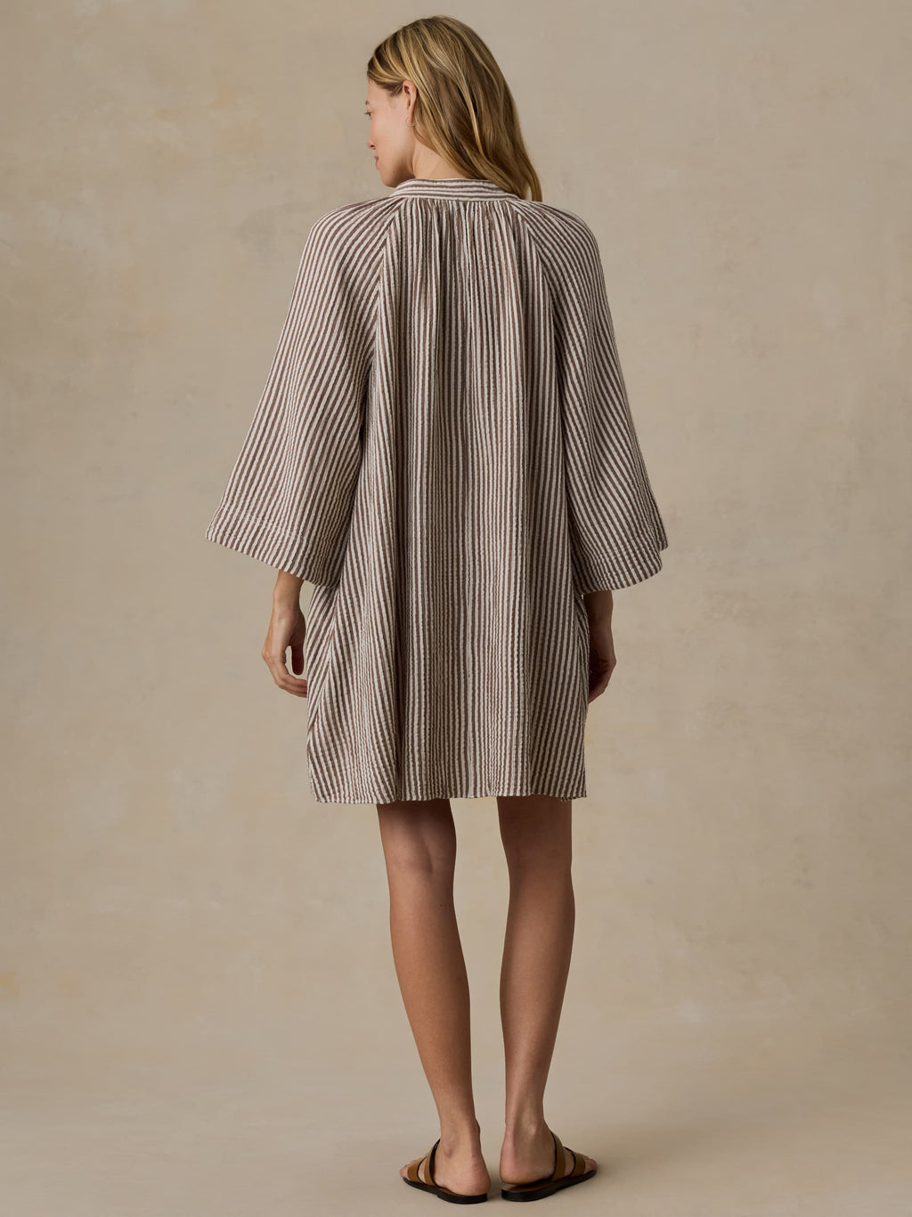 Dune Cotton Gauze Mina Dress - Mocha Mist