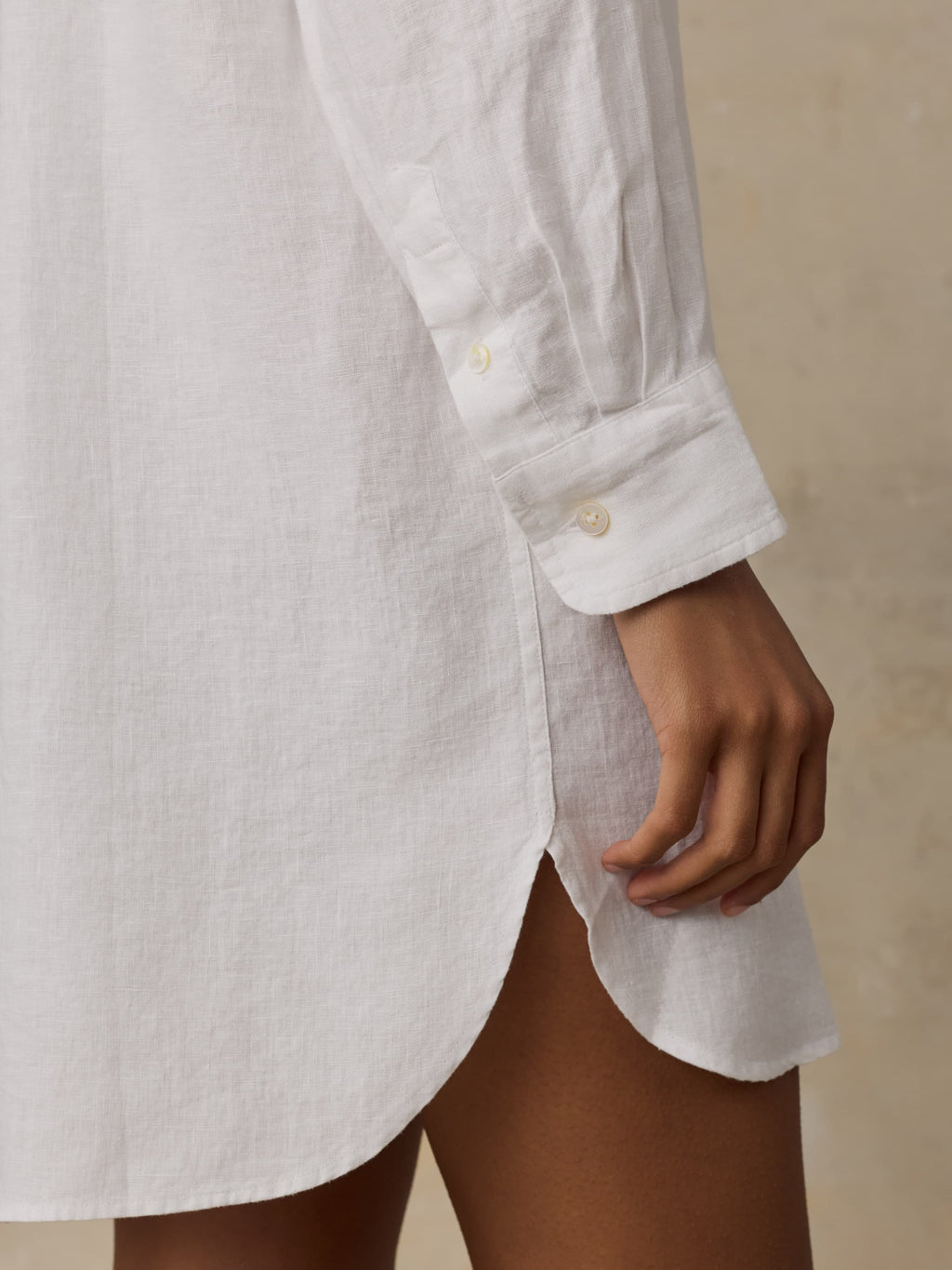 Laguna Linen Kova Shirtdress - White