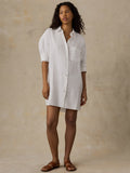 Laguna Linen Kova Shirtdress - White