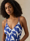 Biarritz One Piece - Summer Leaves Blue