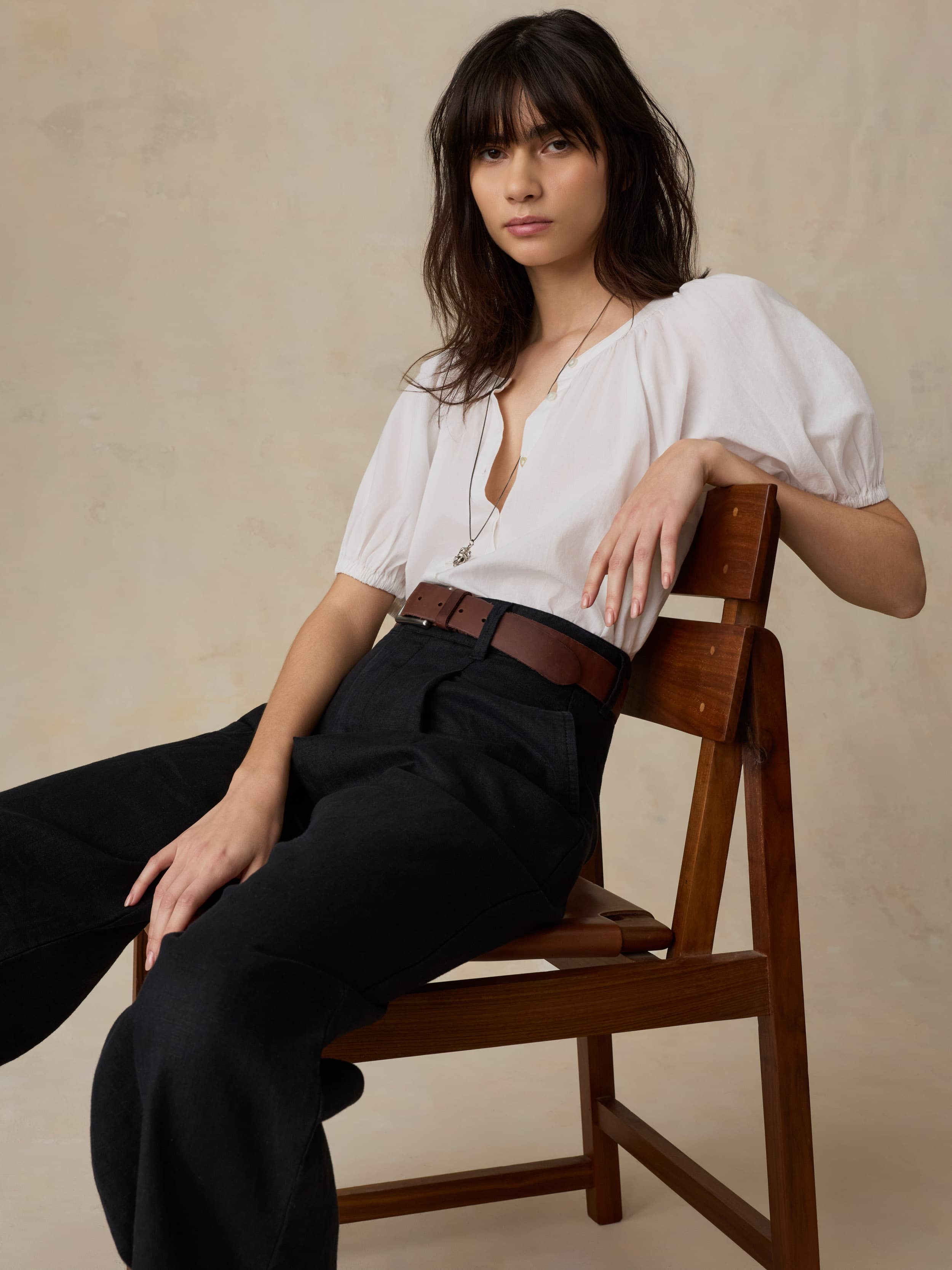 Voile Lettie Top - White