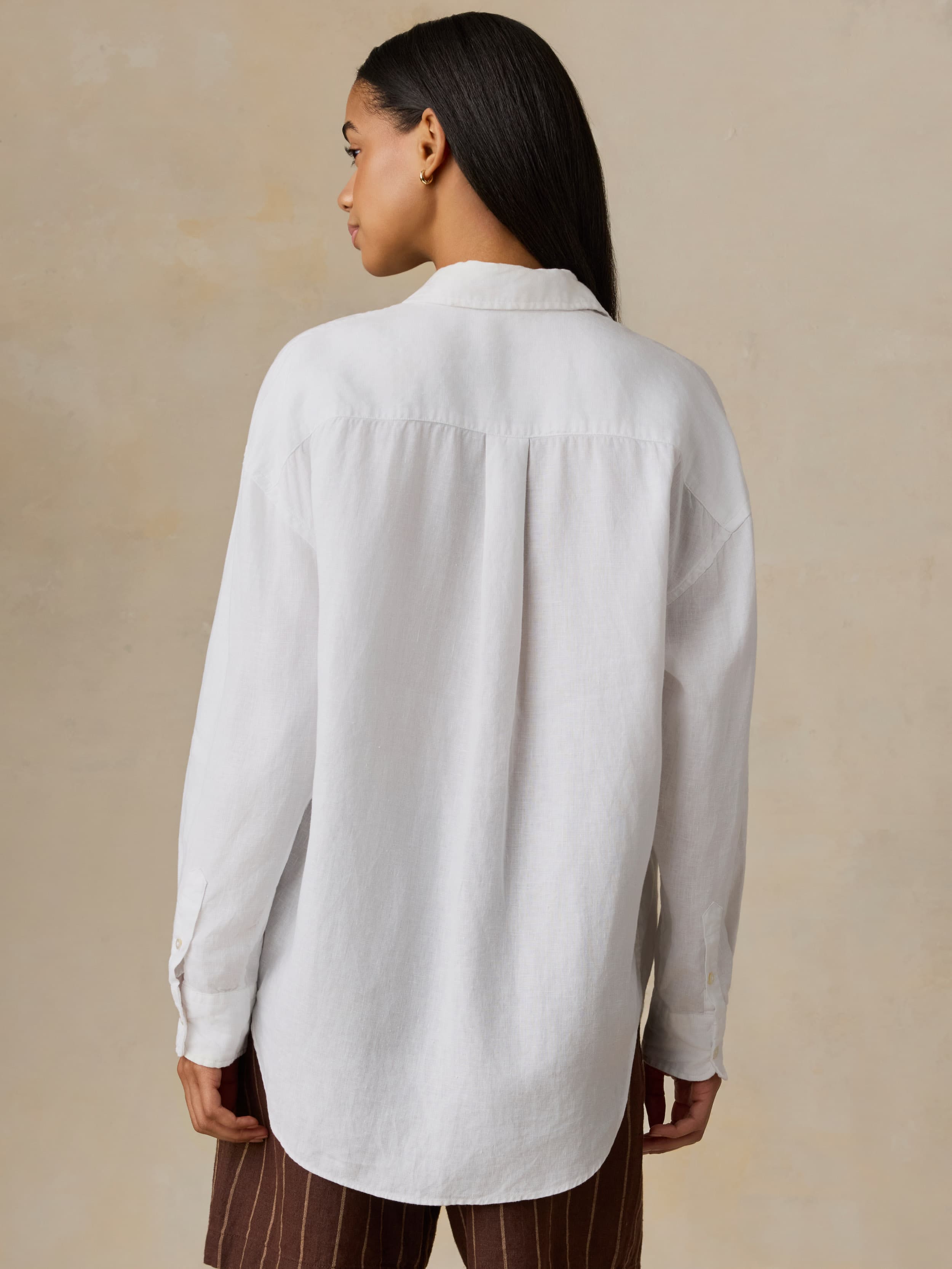 Laguna Linen Relaxed Shirt - White