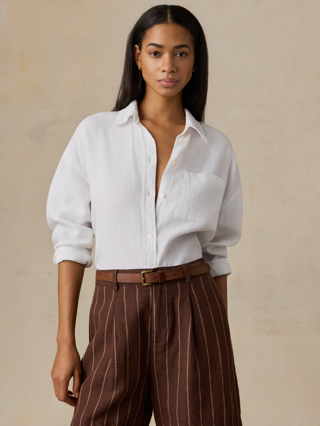 Laguna Linen Relaxed Shirt - White