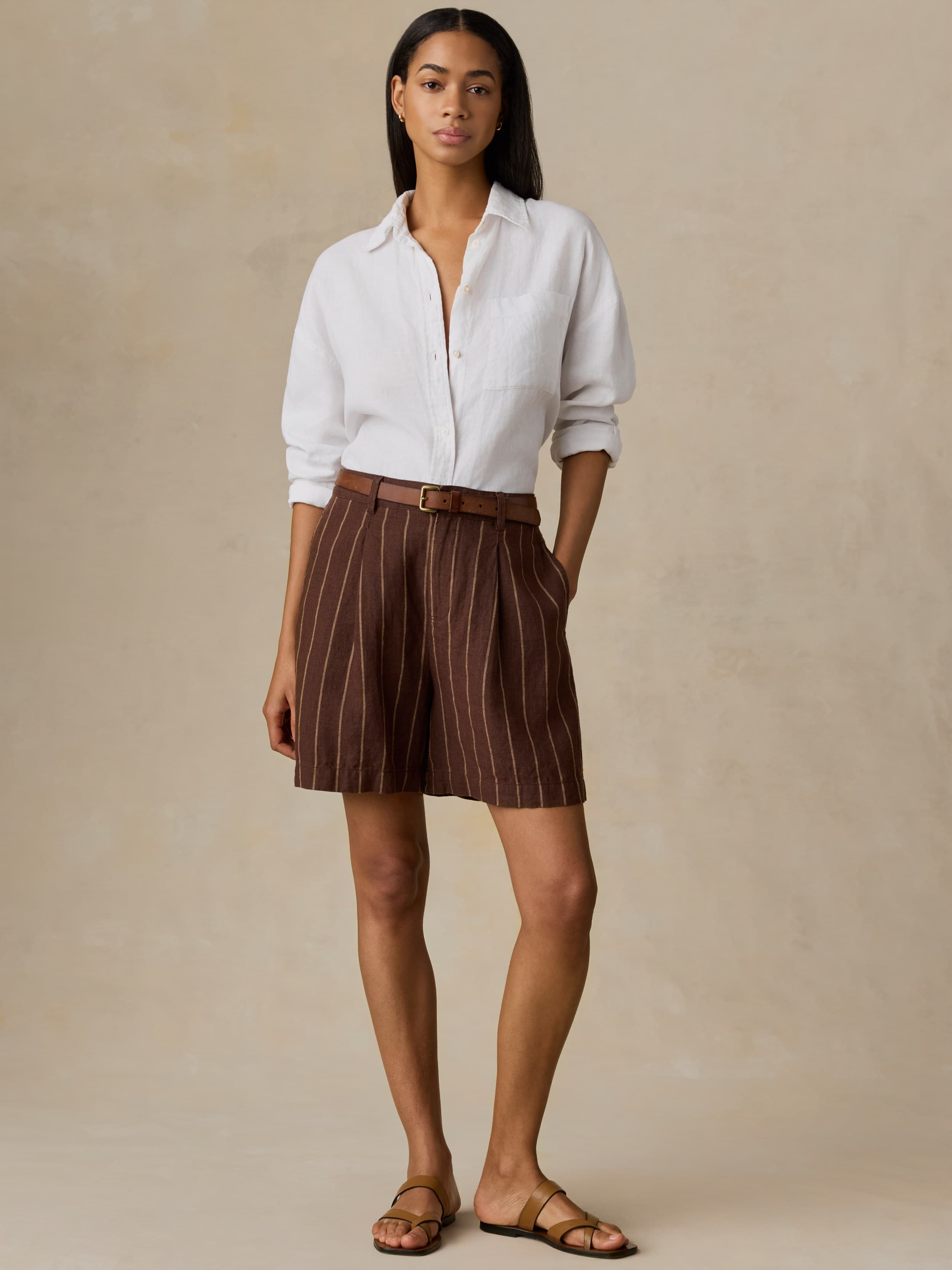 Laguna Linen Relaxed Shirt - White