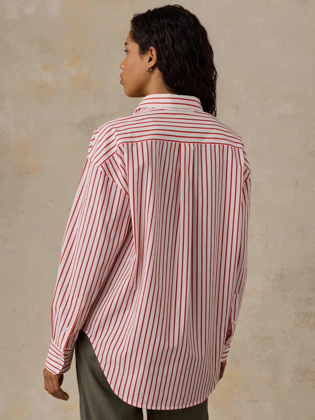 Coastal Poplin Relaxed Shirt - Summer Sail Stripe