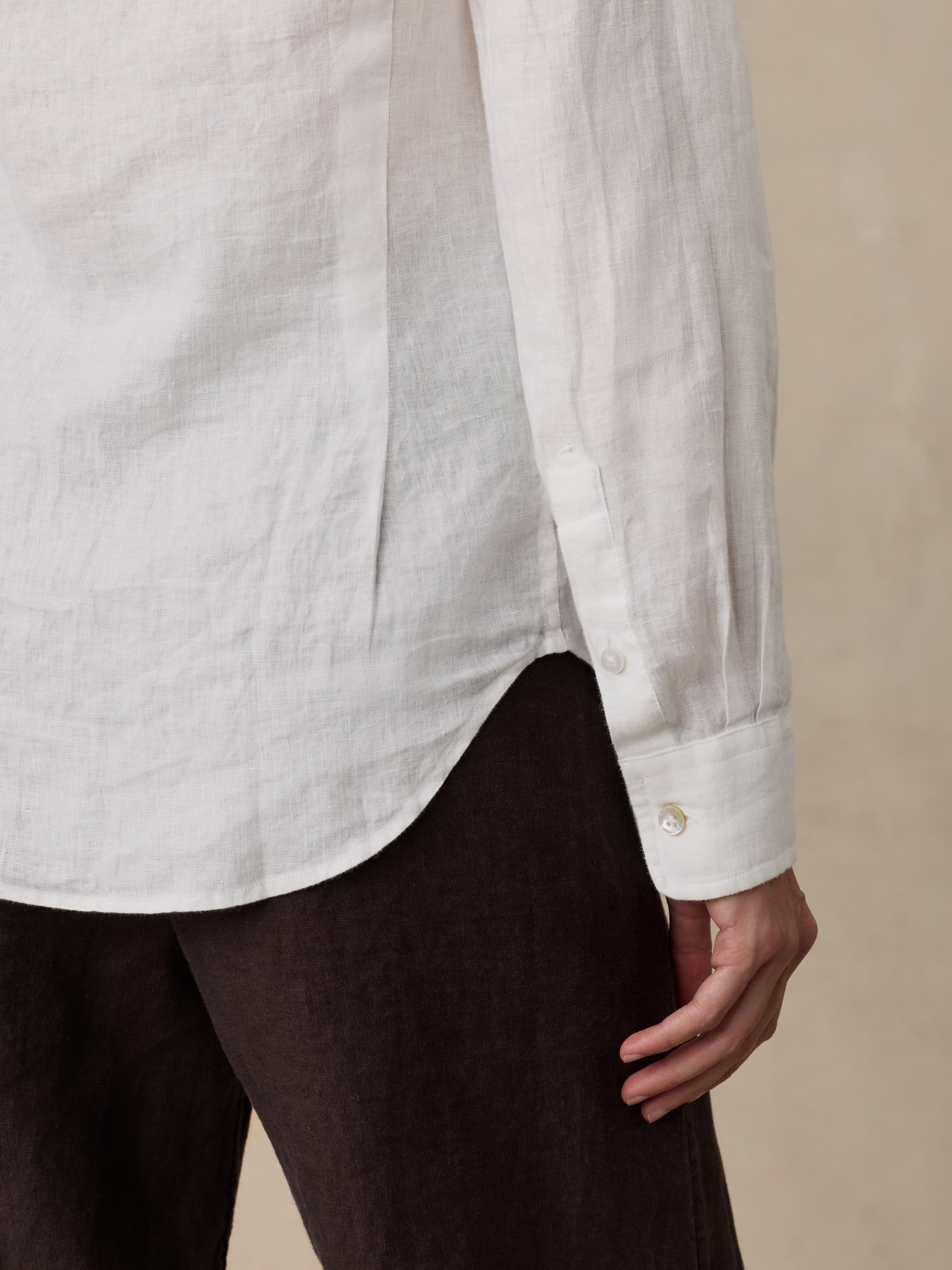Laguna Linen Classic Shirt - White