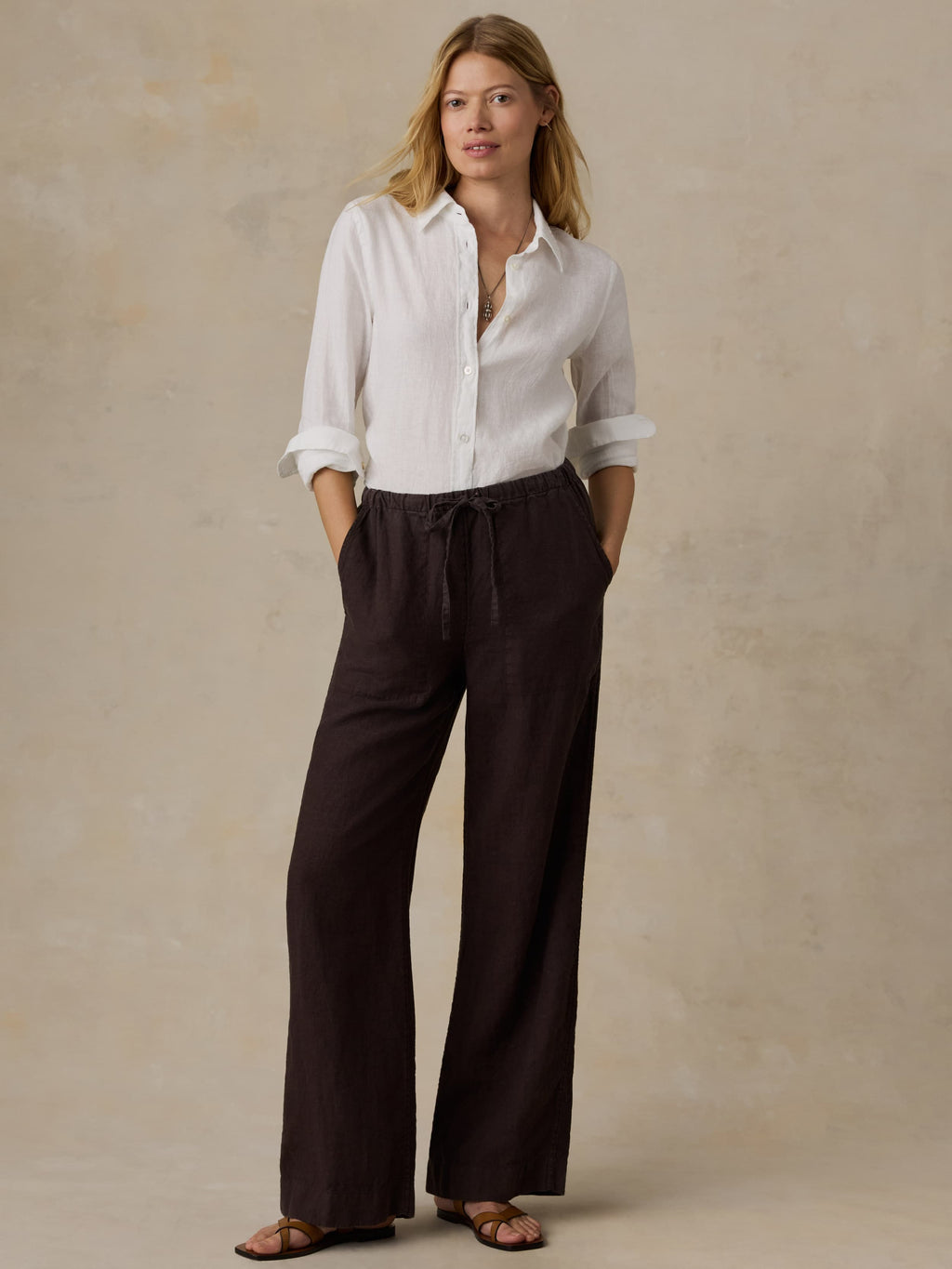 Laguna Linen Classic Shirt - White