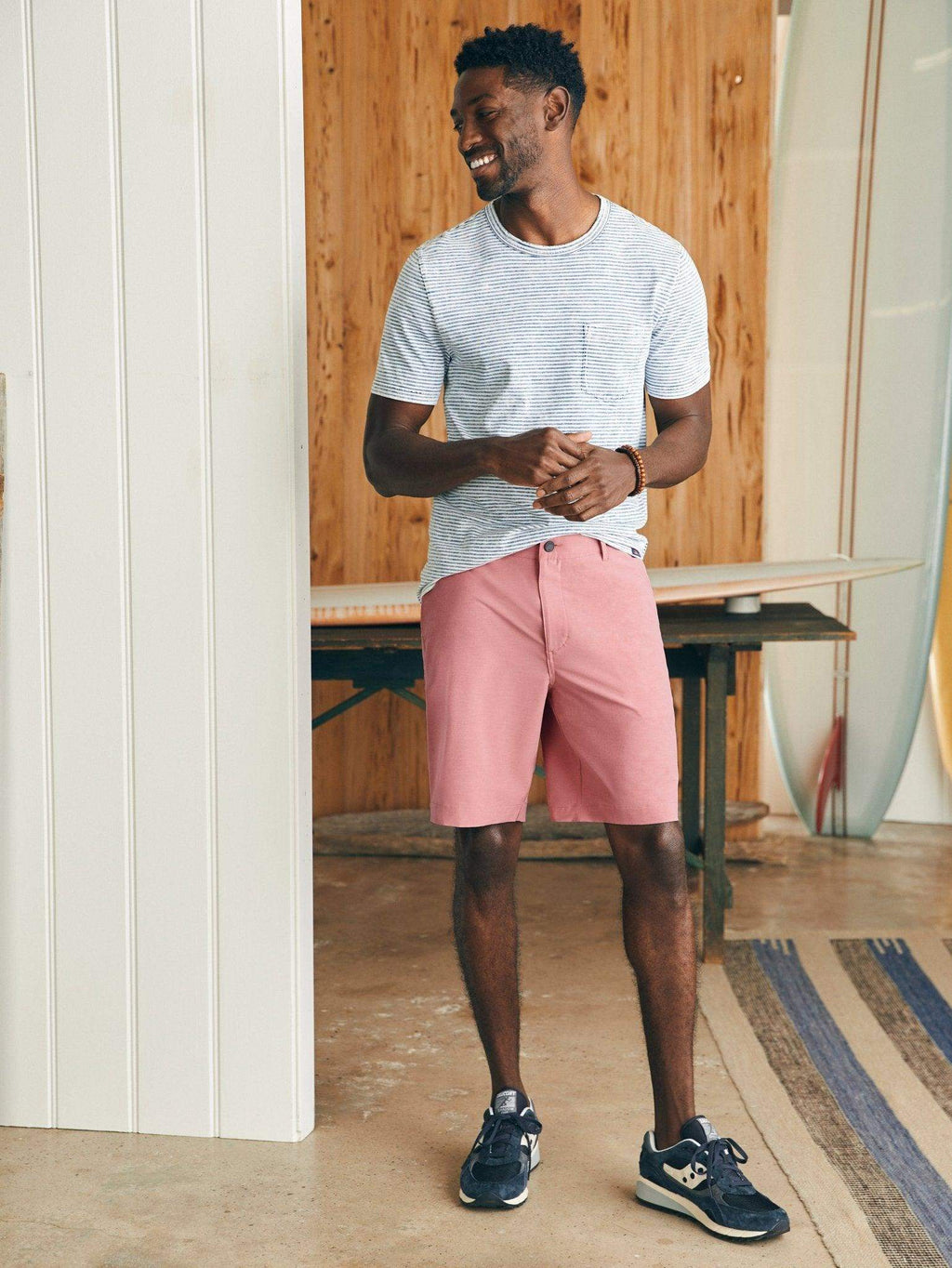 Belt Loop All Day Shorts (9") - Faded Flag